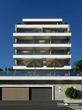 Luxury 4-Story Complex with a Pool and Panoramic Sea View